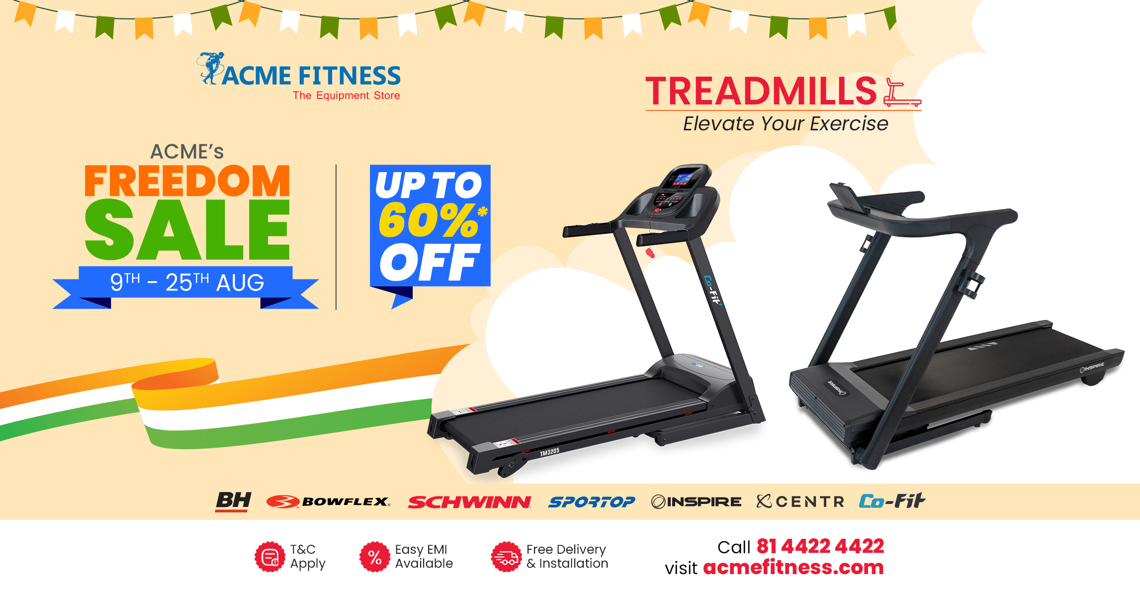 Run to Freedom: Massive Independence Day Treadmill Freedom Sale Deals at ACME Fitness!