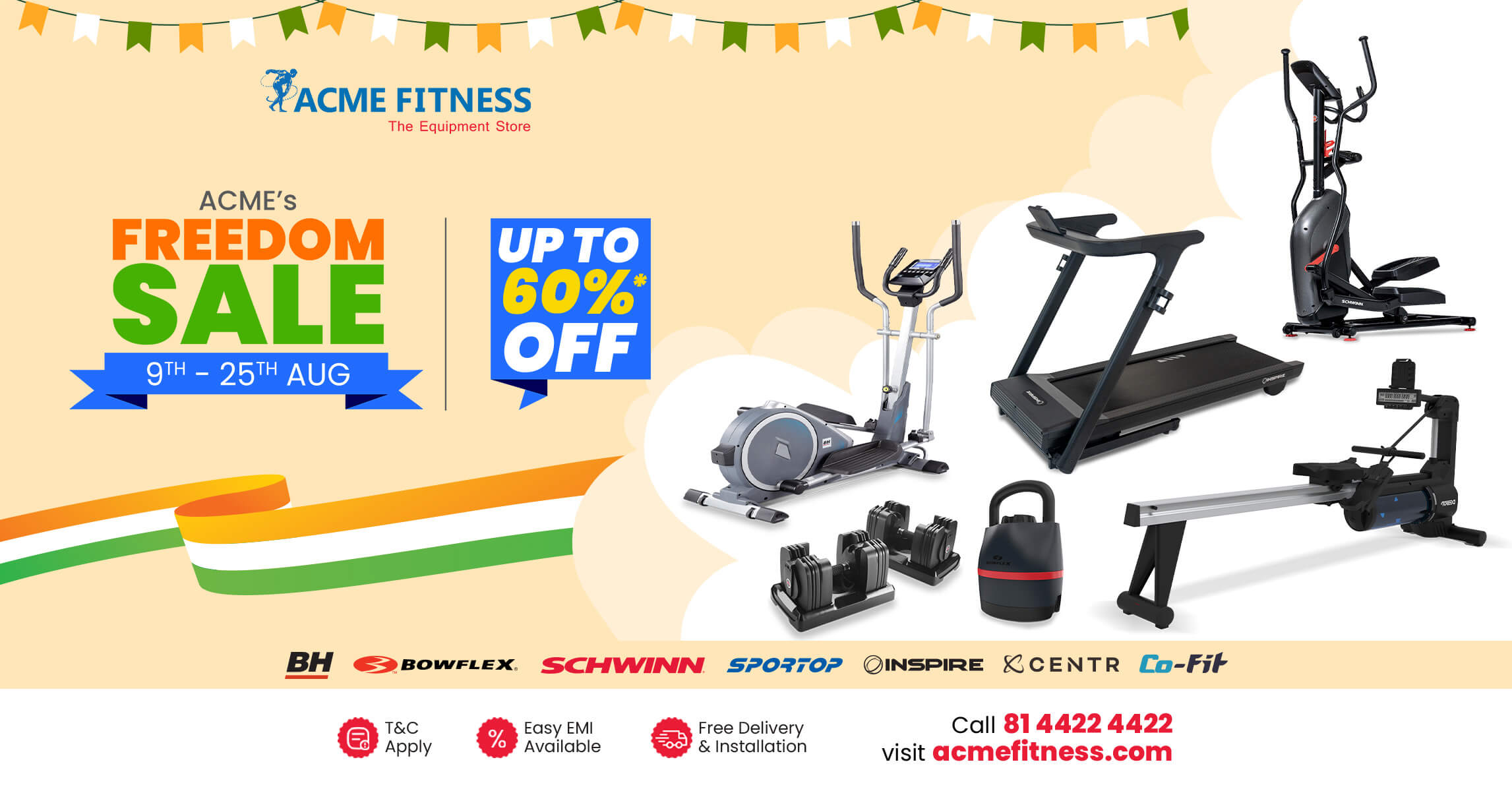 <strong>Celebrate Independence with ACME Fitness Freedom Sale: Huge Sale Starts Aug 9th!</strong>