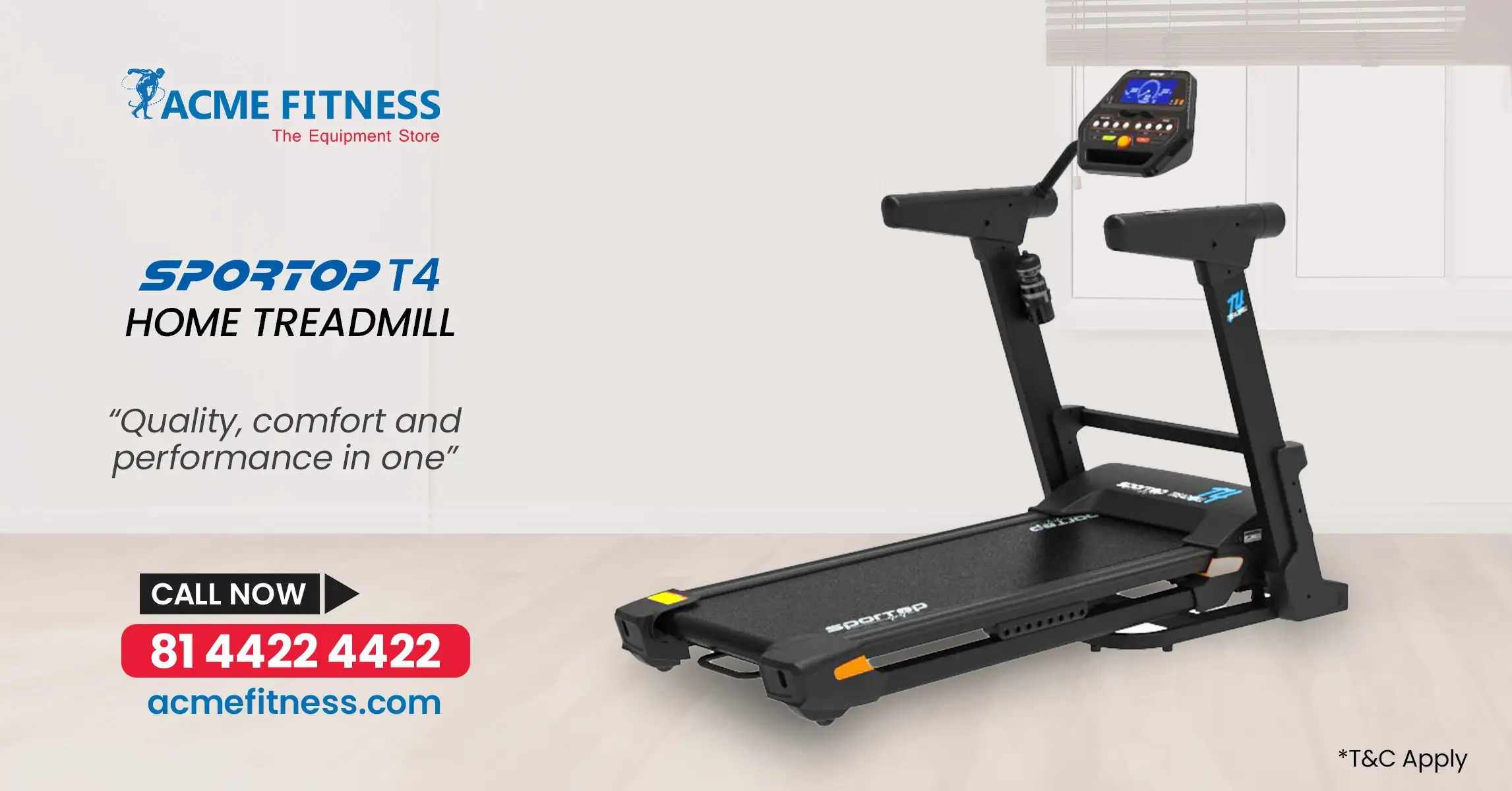 Don’t Wait! The T4 Sportop Treadmill is Perfect for Any Fitness Level—From Beginners to Athletes